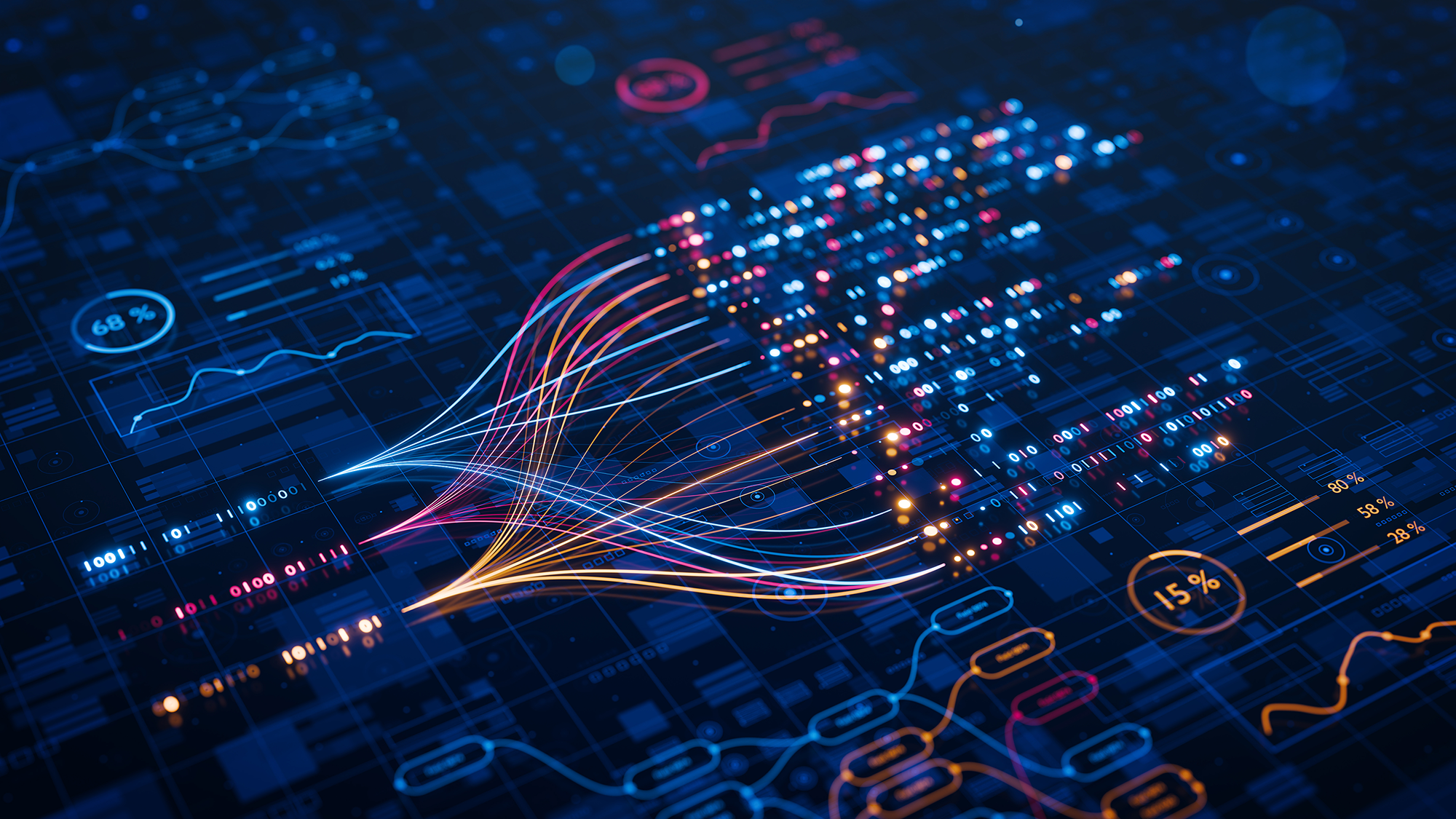 An electronic display of data